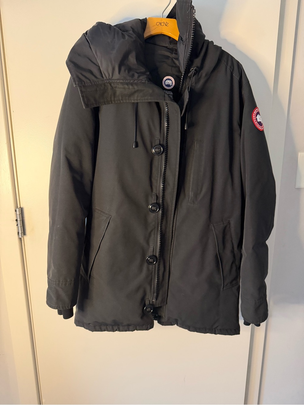 Canada Goose Black Hooded Down Parka